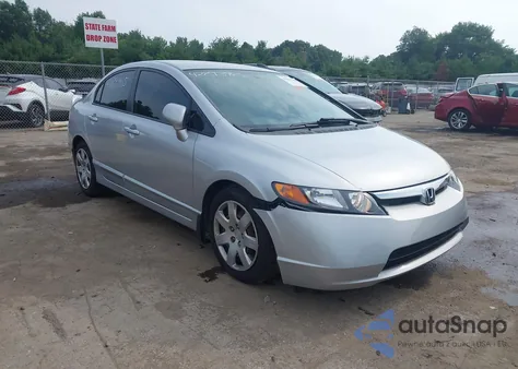 2007 Honda Civic Lx from USA, damaged, VIN 1HGFA16547L111354